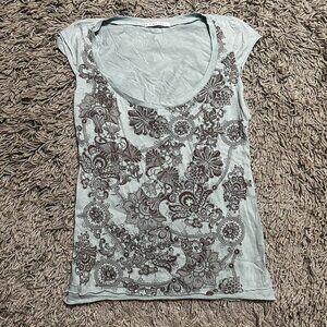 Y2K Monteau Graphic Short Sleeve Tee Size L